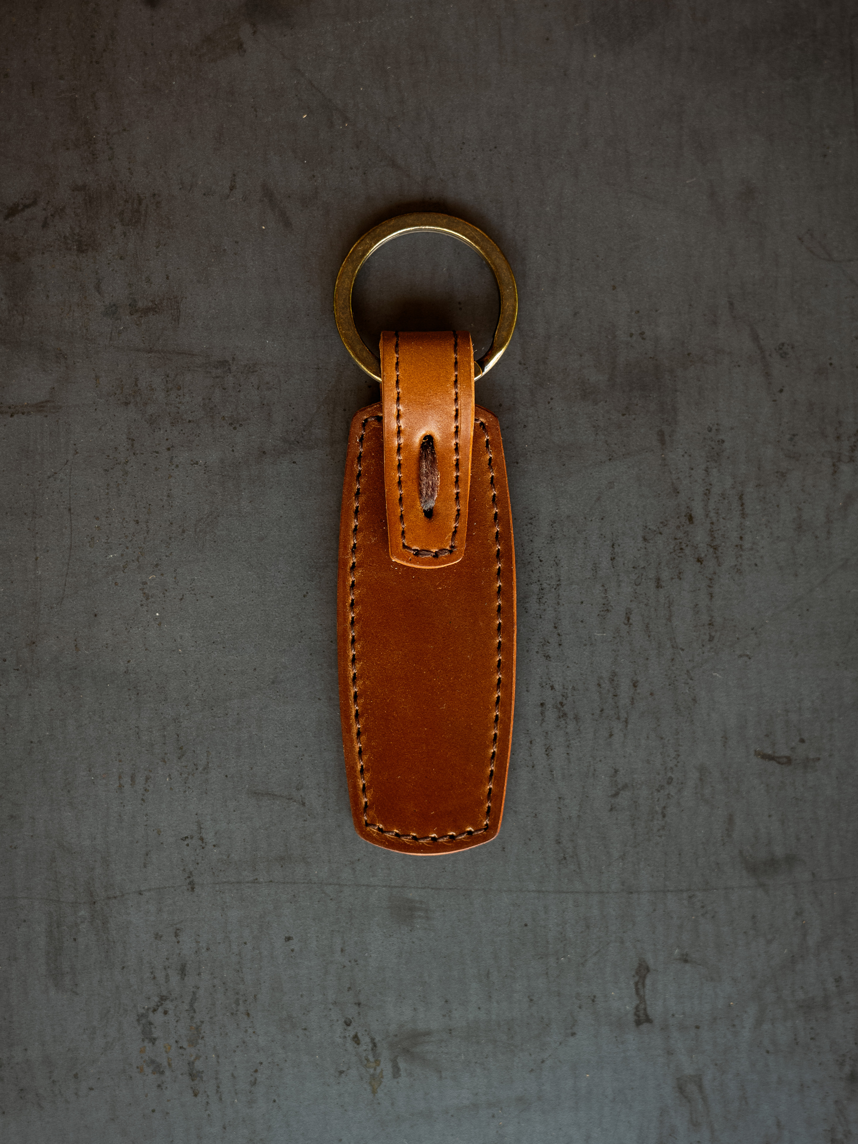 Rover Key Ring - Bourbon Horween Shell Cordovan