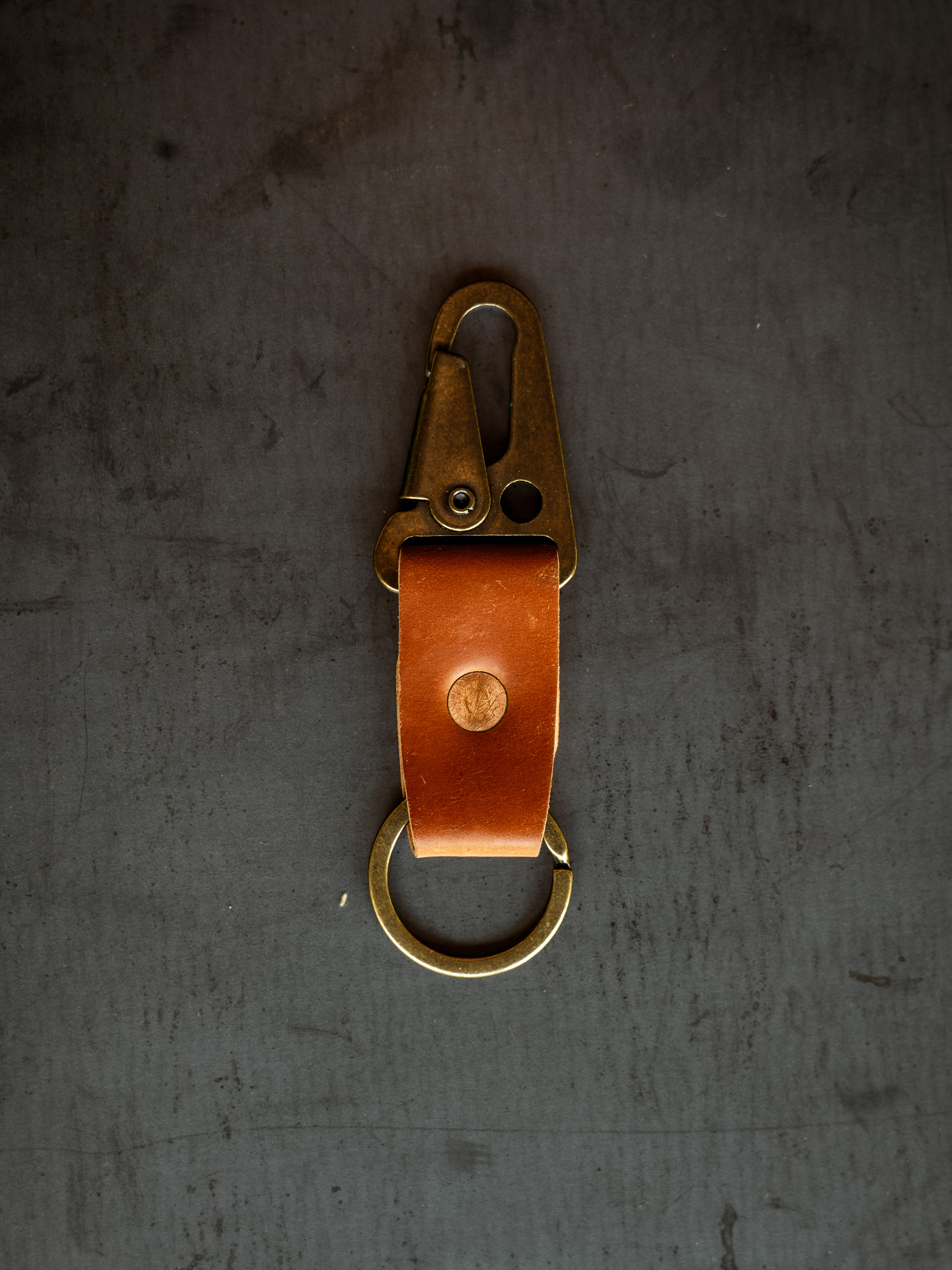 Key Clip - Natural Shell Cordovan