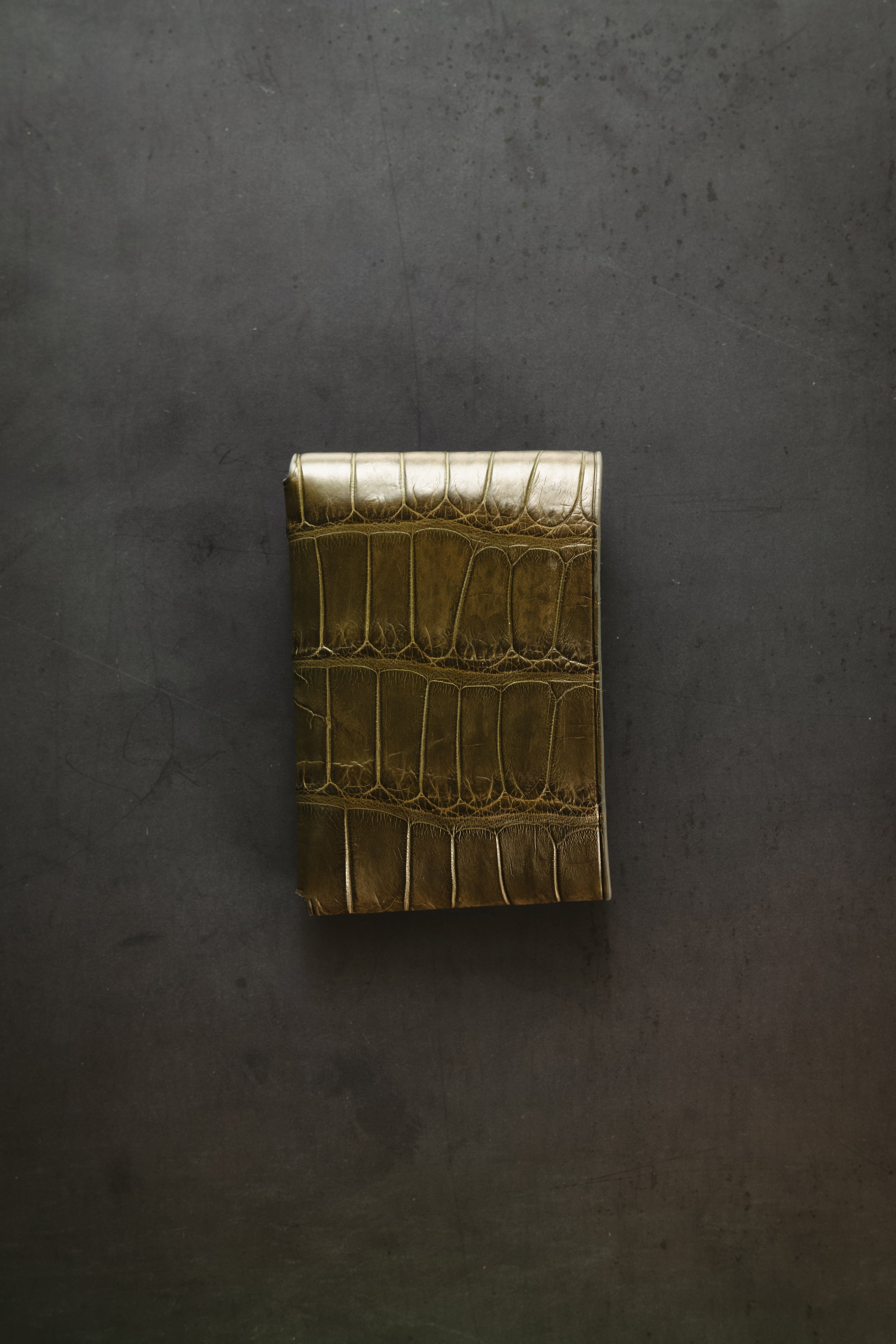 Johnny Slim - Loden Green American Alligator