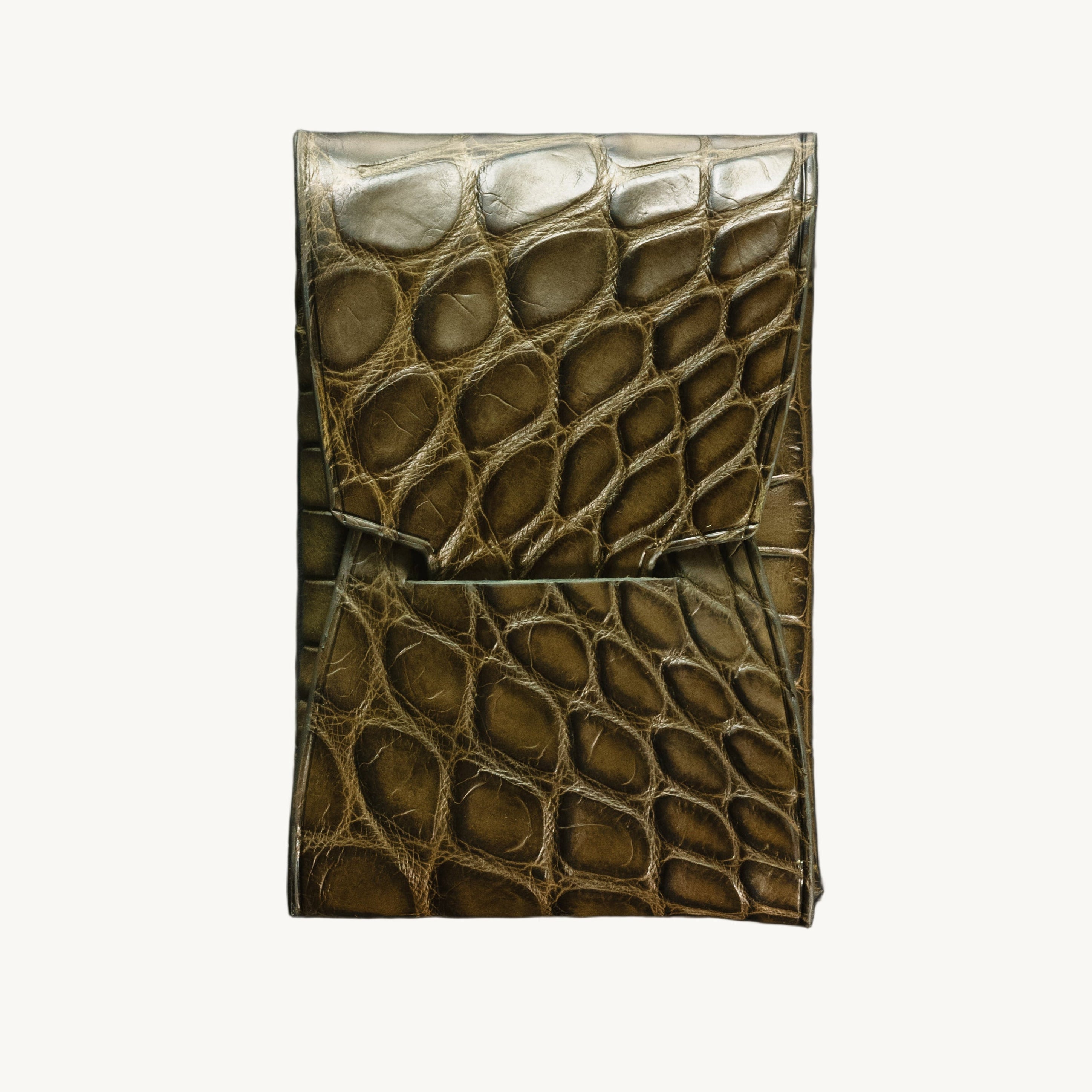 Johnny Slim - Loden Green American Alligator