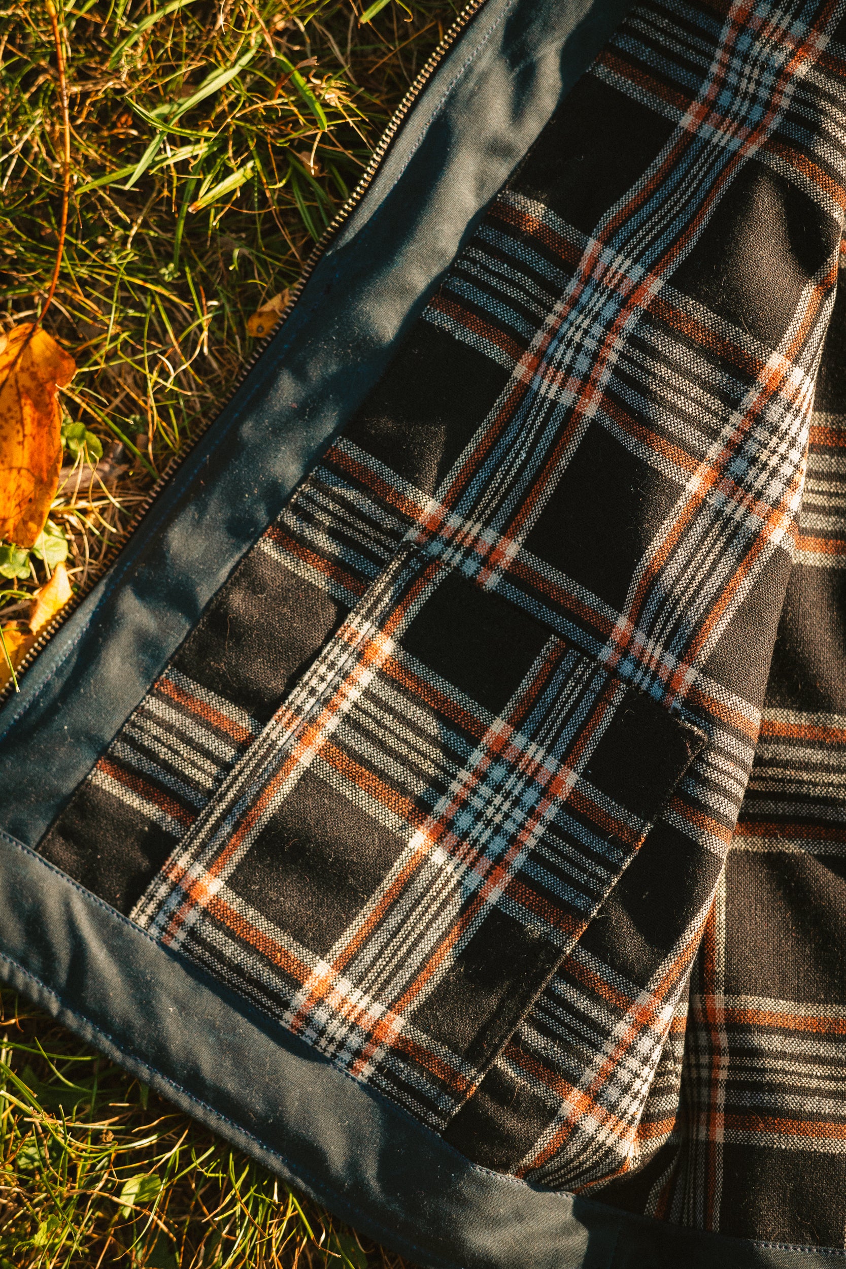 Ansel Vest - Navy British Millerain Waxed Canvas