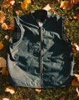 Ansel Vest - Navy British Millerain Waxed Canvas