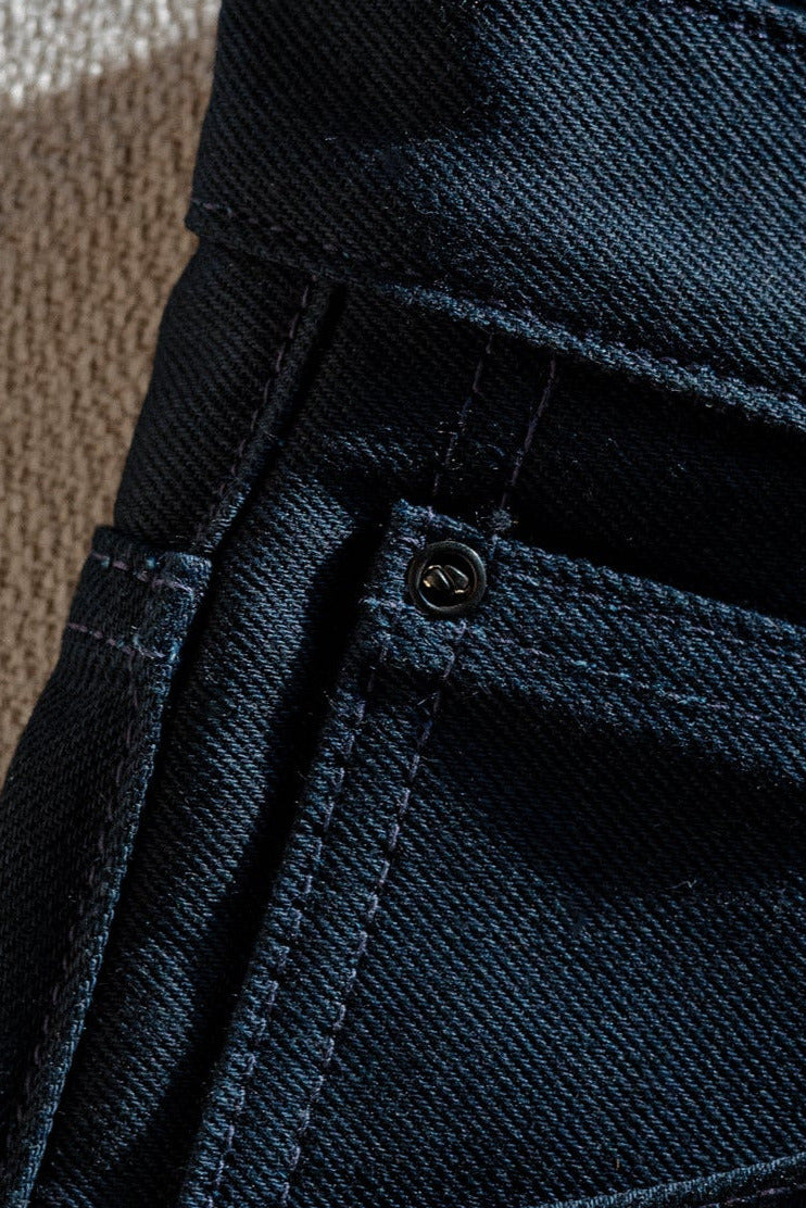 Stratton Straight Fit Jeans - 14oz American Selvedge - Indigo / Black