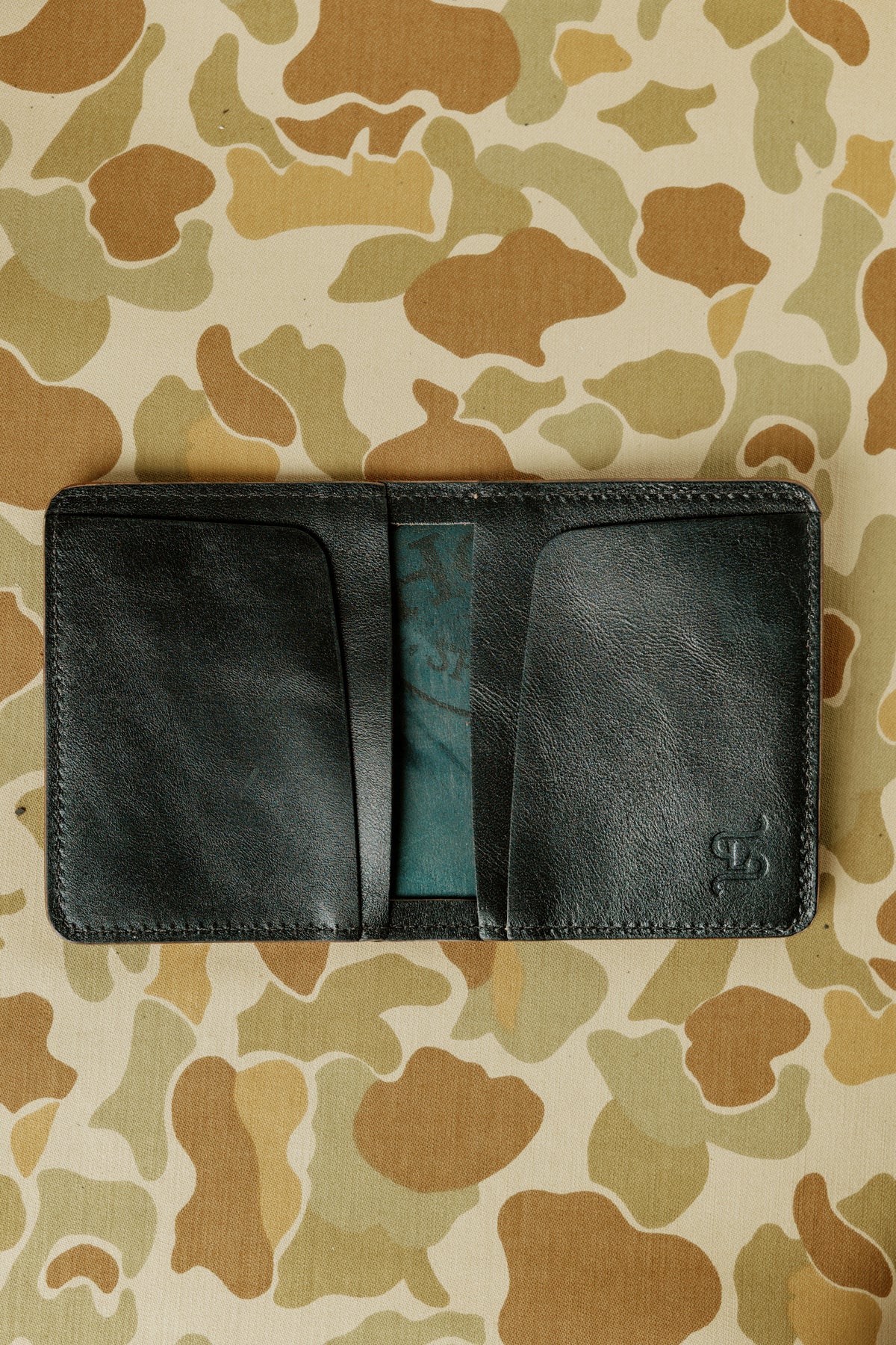 Miles Wallet - Black Horween Shell Cordovan / Horsehide Interior