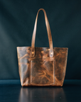 Julia Tote - CF Stead Waxed Flesh-Out Suede