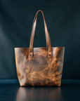 Julia Tote - CF Stead Waxed Flesh-Out Suede