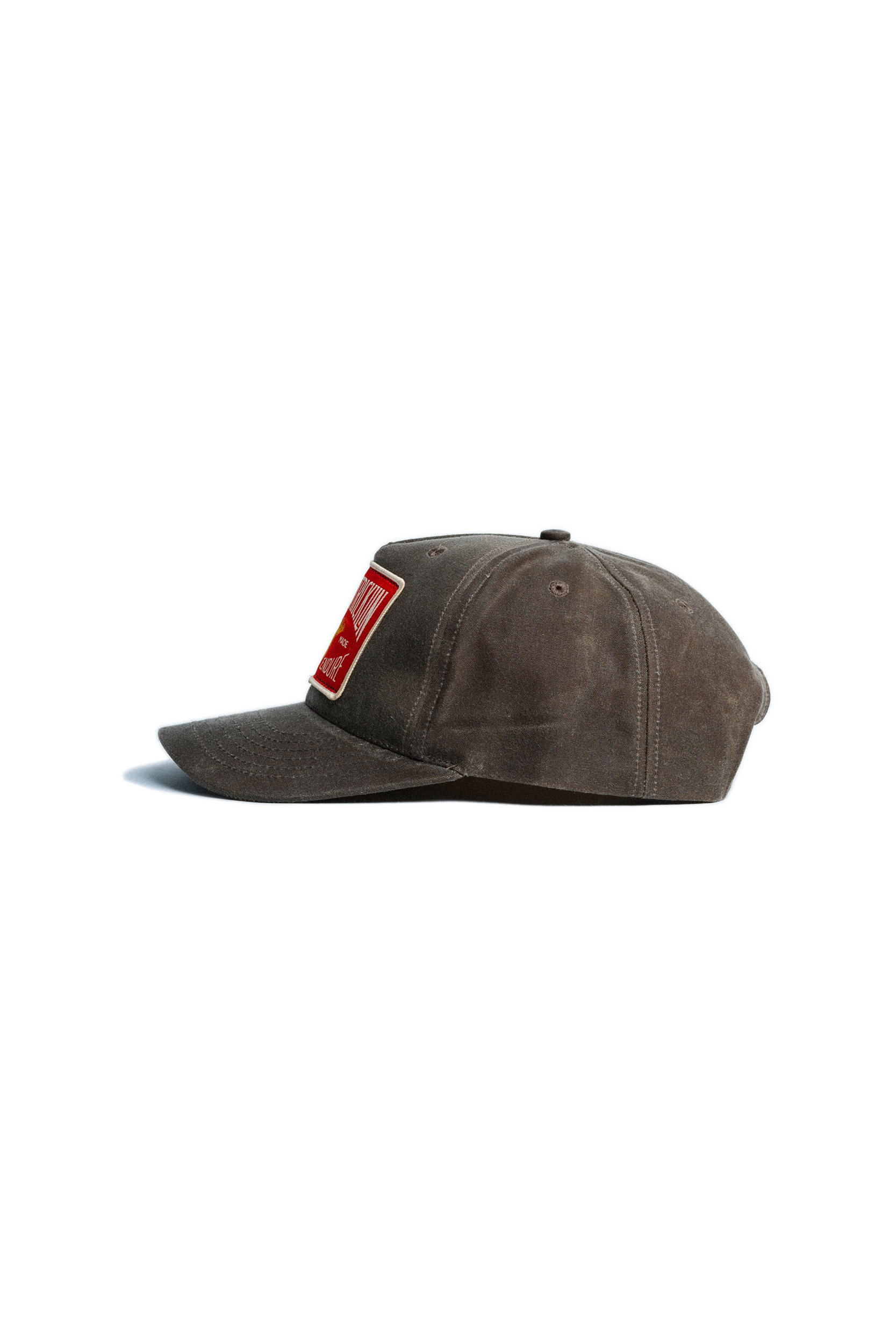 Waxed Canvas Cap - Yellowhammer Patch -Dark Oak (Copy)