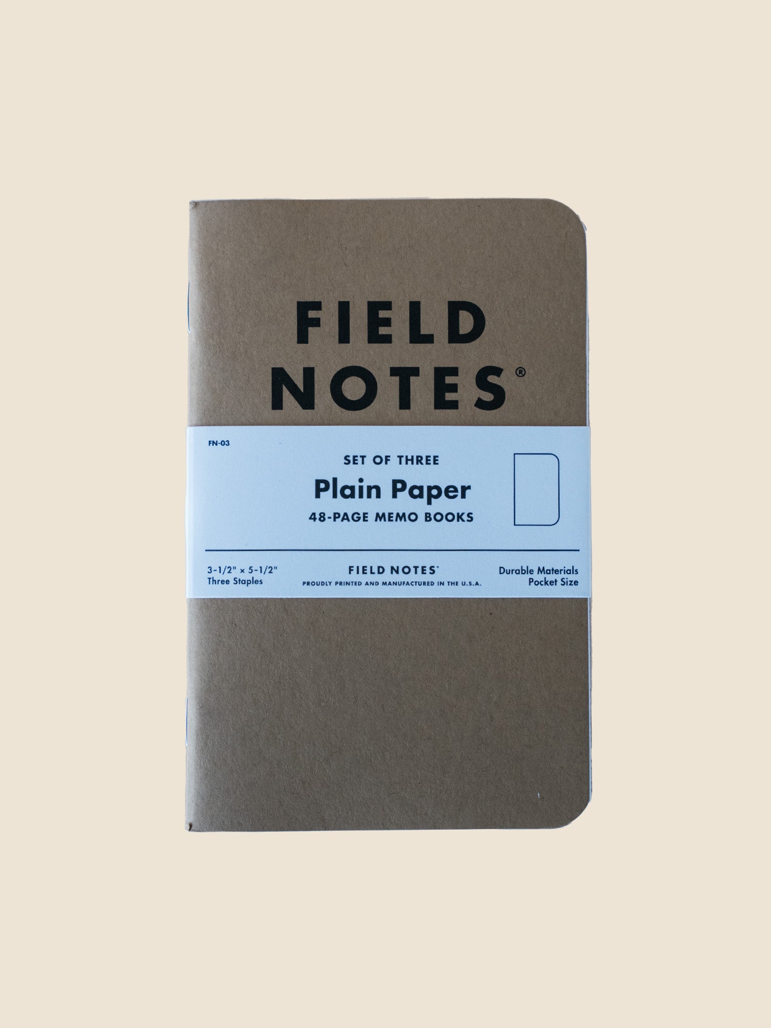 3 Pack Plain Paper