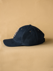 Waxed Canvas Baseball Hat - Black Wolf Patch